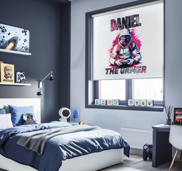 Rollo Fenster mit Namen spielstil - TenStickers