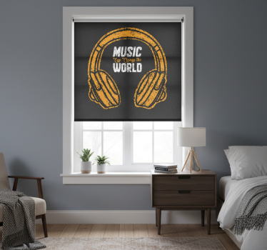Rollo fenster jugendzimmer musik verändert die welt - TenStickers