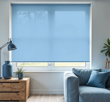 Monochromes Rollo Himmelblau - TenStickers