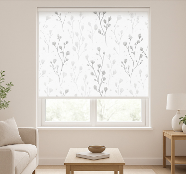 Rollo Wohnzimmer minimalistische botanische zweige - TenStickers
