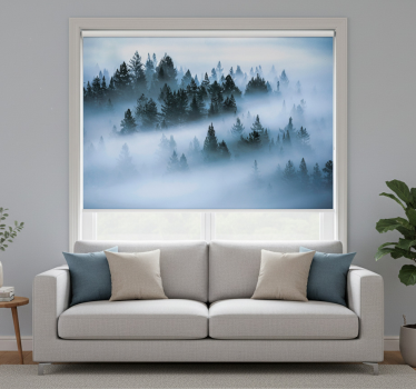 Rollo wohnzimmer morgendlicher nebel - TenStickers