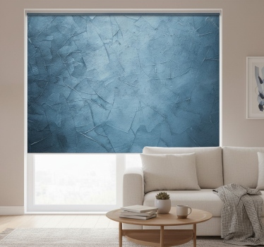 Rollo wohnzimmer wellenmarmor in meeresblau - TenStickers
