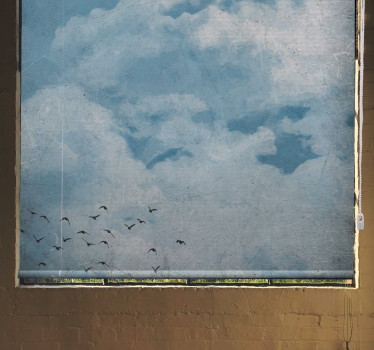 Rollo Wolken Malerei im vintage-stil - TenStickers