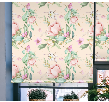 Blumen rollo für Balkon Originales blumenmuster - TenStickers