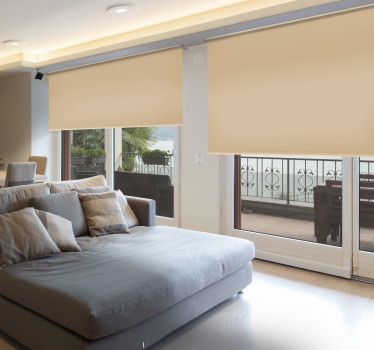 Schlafzimmer Rollos Beige Blackout - TenStickers