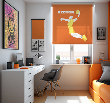 Rollo Sport Basketballspieler mit Namen Jugendzimmer - TenStickers