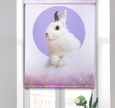 Weisses Kaninchen Tier Rollo - TenStickers