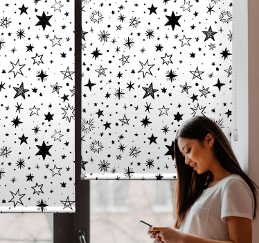 Rollo Fenster Jugendzimmer sternennachtmuster - TenStickers