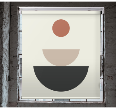 Originelle rollo mit abstrakter Brunnen - TenStickers