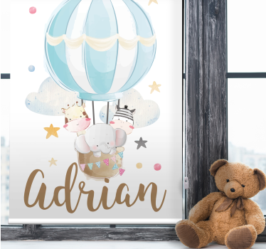 Rollo Fenster Kinderzimmer Heißluftballon - TenStickers