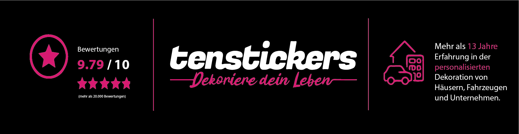 Tenvinilo dekoriert Ihr Leben. Bewertung 9.77/10 (über 20.000 Bewertungen).