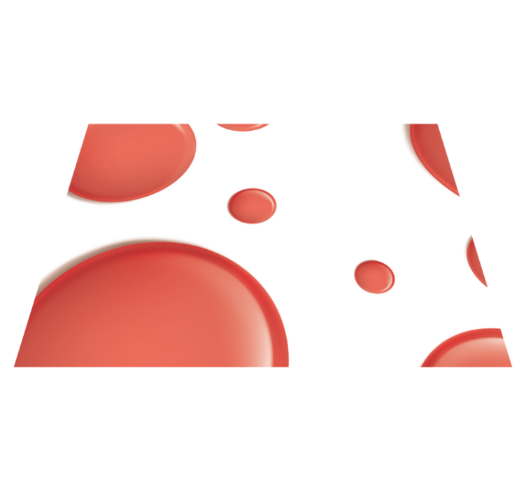 Platzdeckchen modern rote kreise - TenStickers