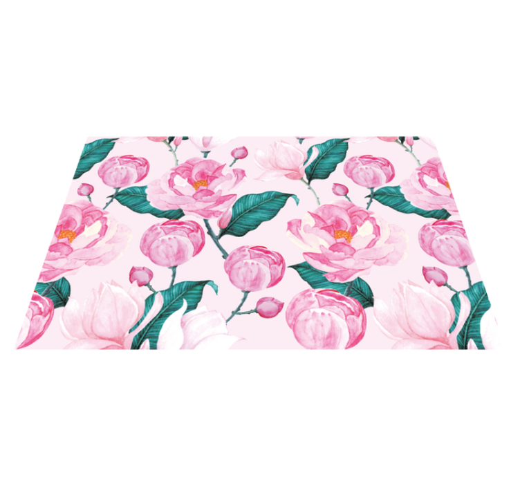 Tischsets originell rosa blumenmuster - TenStickers