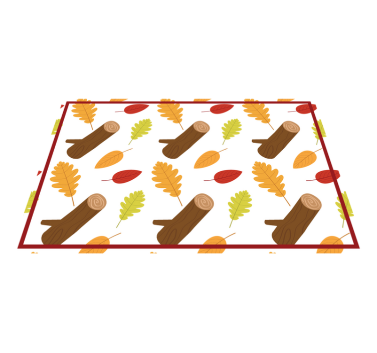 Tischsets originell Mehrfarbige verschiedene bäume - TenStickers