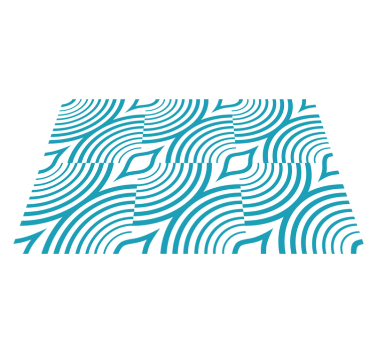 Tischset modern geschwungenes wellenmuster - TenStickers