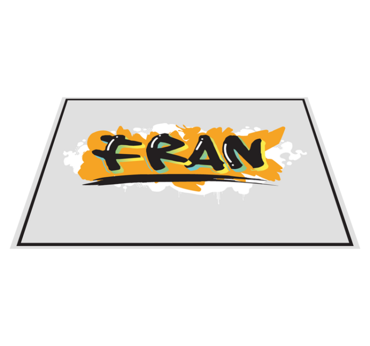 Tischset mit Namen Bunte graffiti im urbanen stil - TenStickers