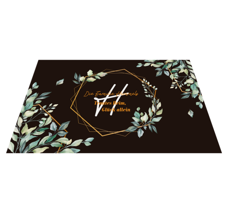 Tischset mit Namen einladendes naturdesign - TenStickers