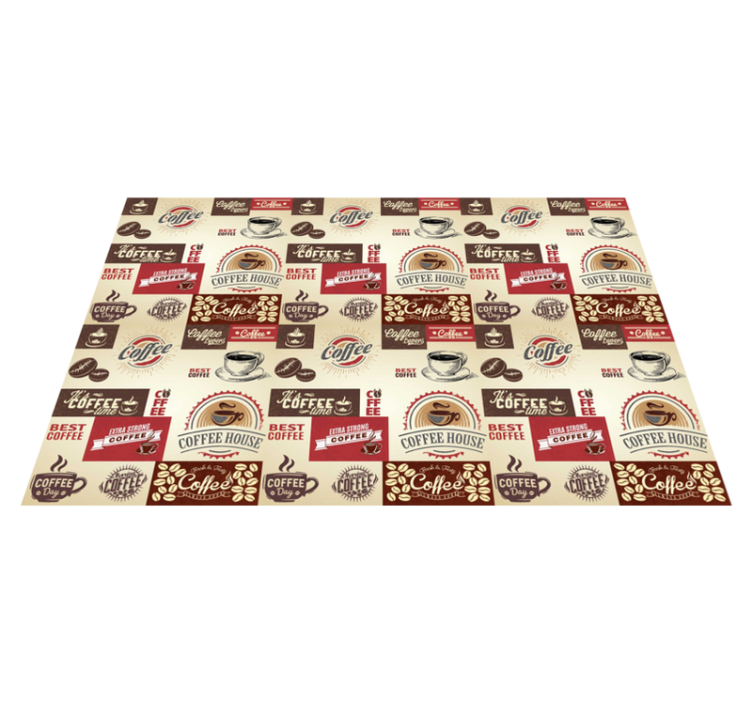 Tischset Zuhause Retro Kaffee Designs - TenStickers