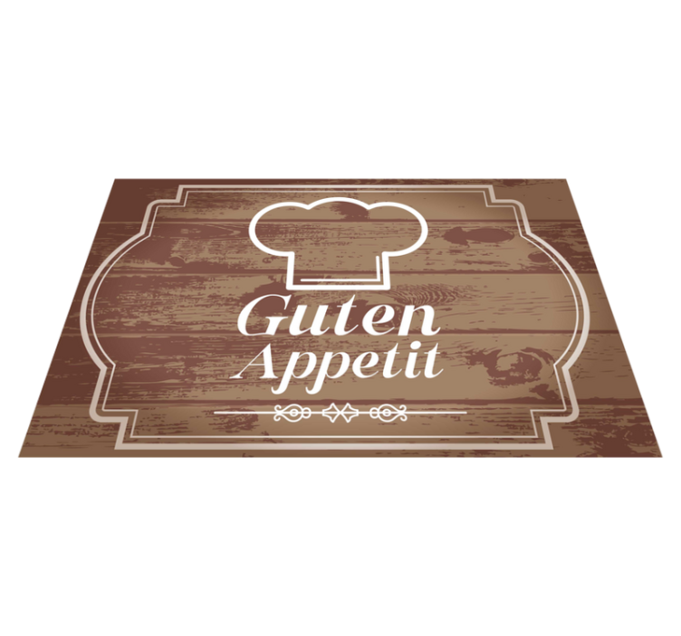 Tischset Zuhause Guten Appetit Text - TenStickers
