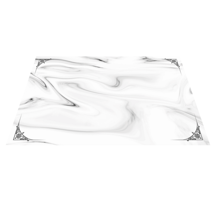 Tischset modern weißer Marmor - TenStickers