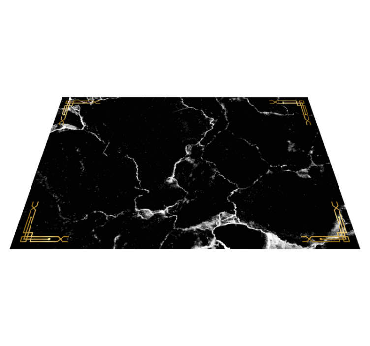 Platzdeckchen modern schwarzer Marmor - TenStickers
