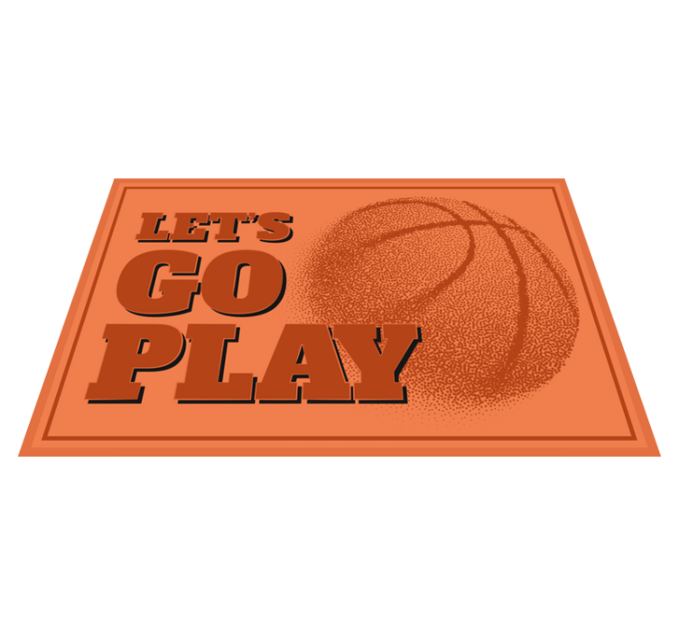 Tischsets Basketball let's go play - TenStickers