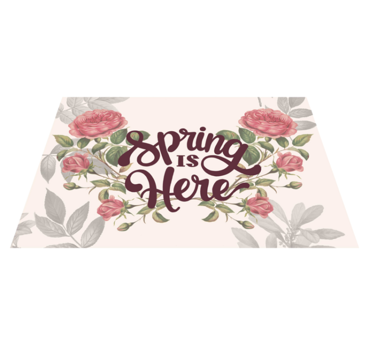 Platzset Esstisch Spring is here  - TenStickers