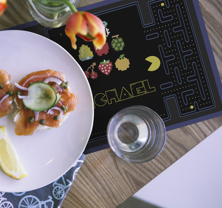 Tischset Kinder Pac Man spiel - TenStickers