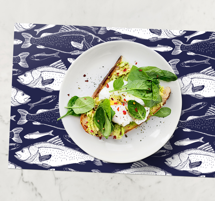 Tischset Fisch Fische unter dem Meer - TenStickers