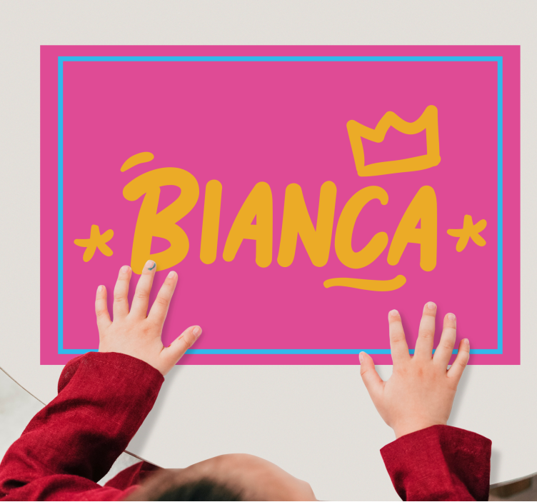 Tischset mit Namen Graffiti-tag mit krone - TenStickers