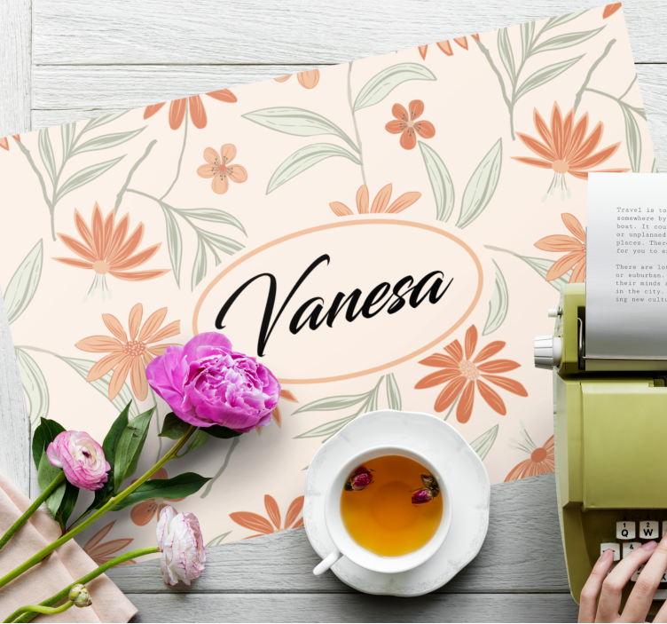 Tischset mit Namen Moderne abstrakte kunst - TenStickers