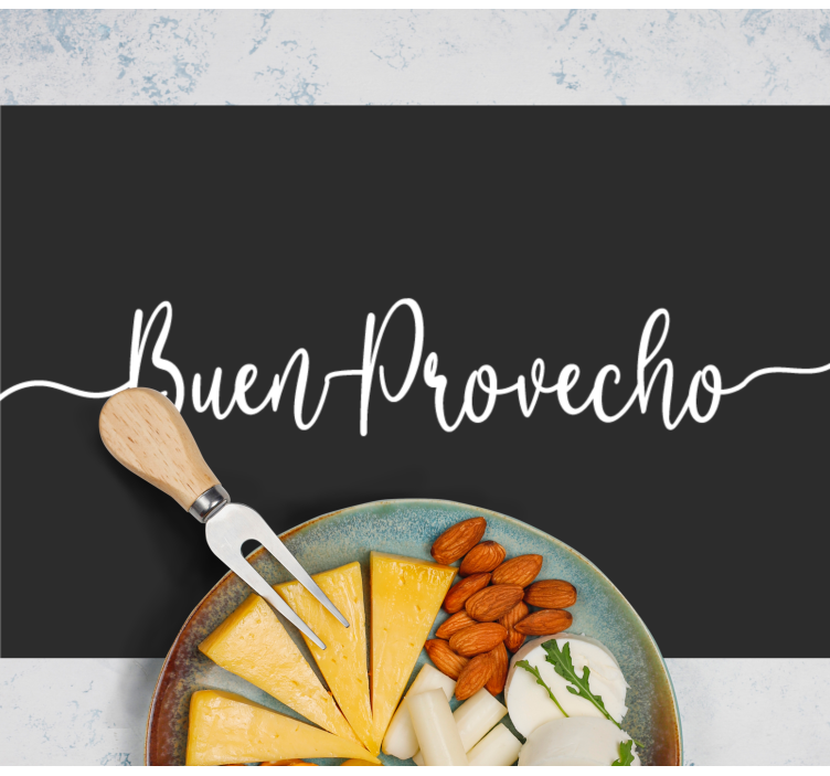 Platzset spruch elegante essensaffirmation - TenStickers