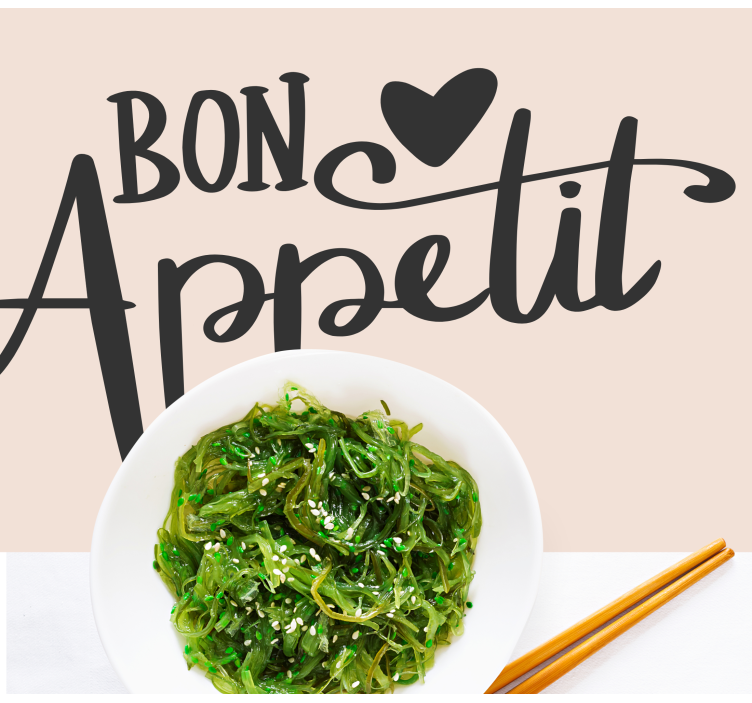 Platzset spruch guten appetit zitat - TenStickers