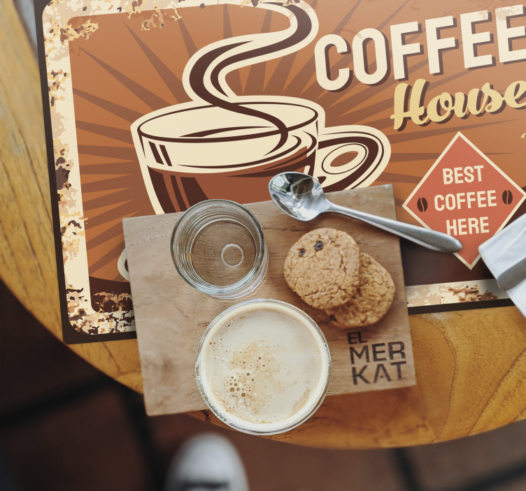 Platzset spruch kaffeehaus zitat - TenStickers