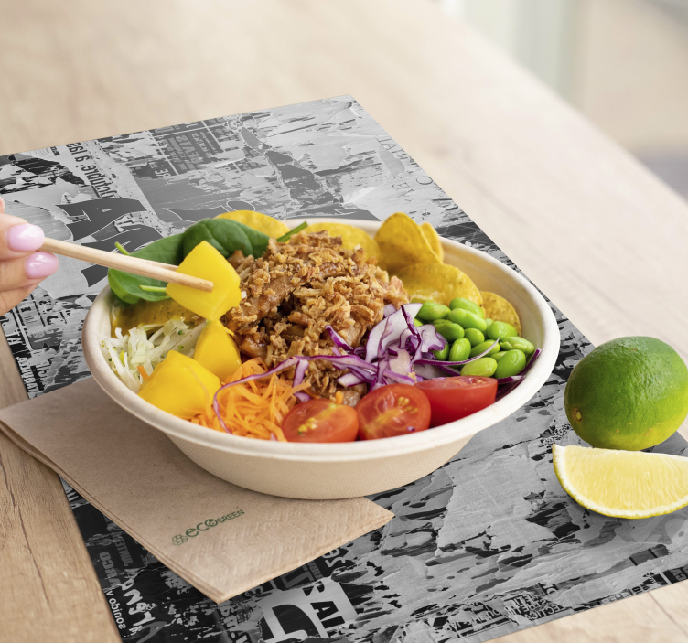 Platzset spruch mit kraftvoller botschaft - TenStickers