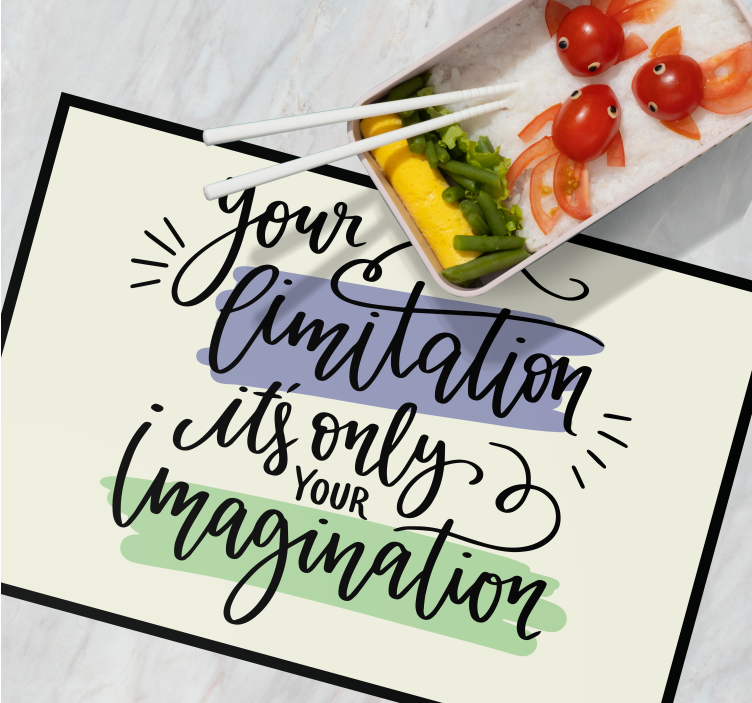 Platzset spruch motivationssprüche kunstwerk - TenStickers