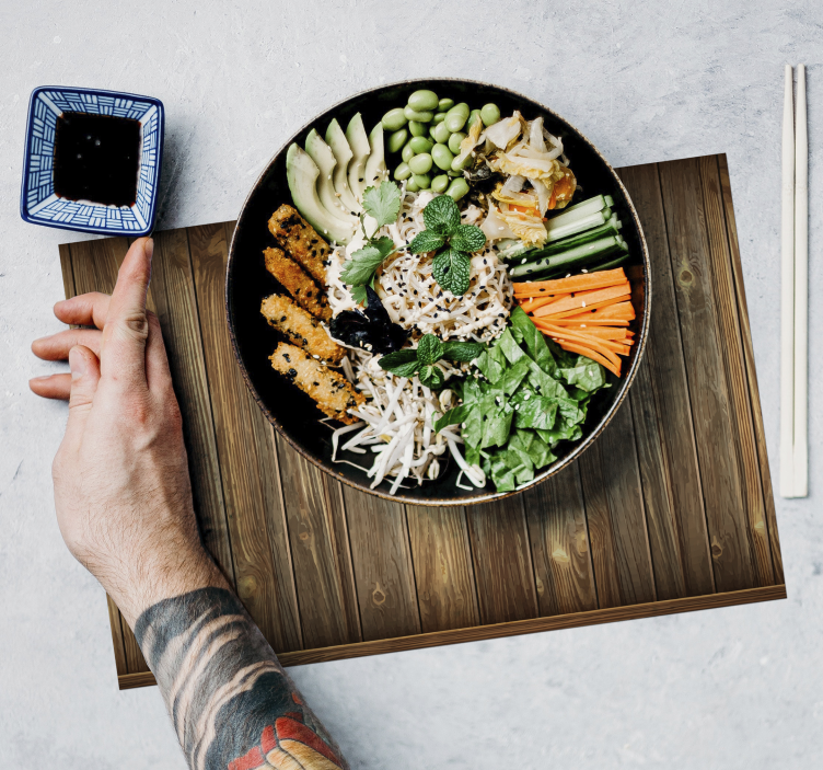 Tischset Textur Holzimitat Brett - TenStickers