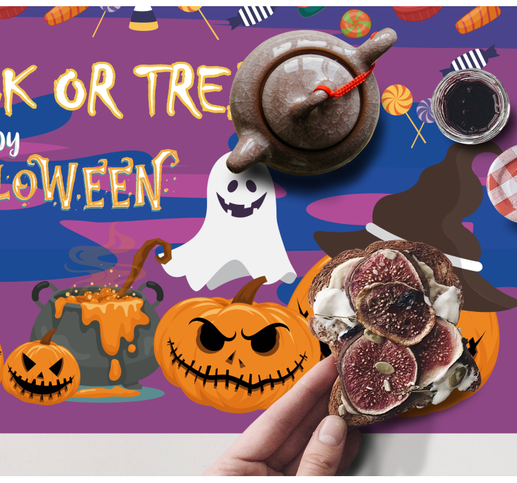 Tischset halloween leckereien tisch - TenStickers