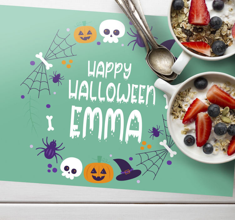 Tischset halloween mit halloween-motiv - TenStickers