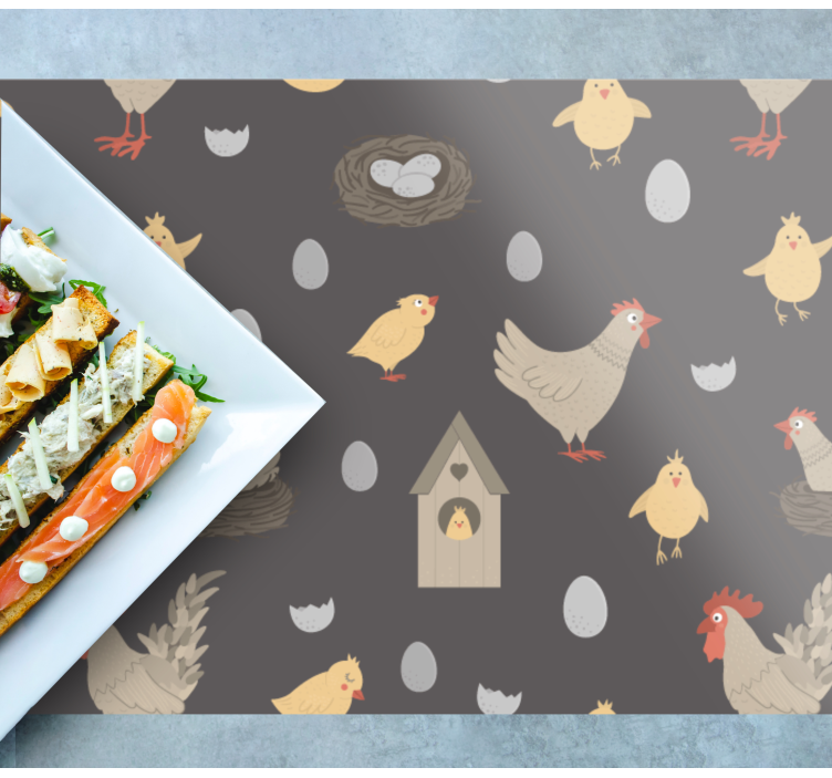 Tischset kinder bauernhof tiere - TenStickers