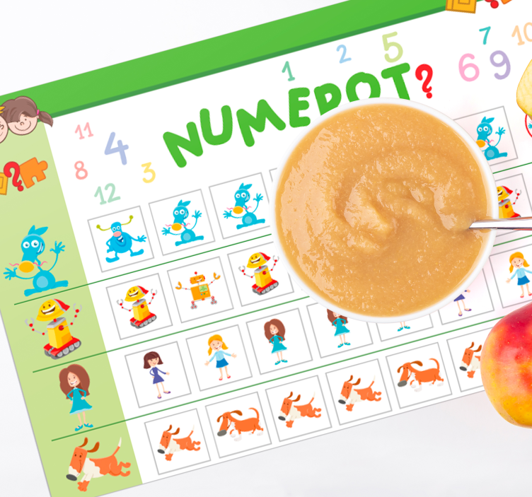 Tischset kinder buntes lernbrett - TenStickers
