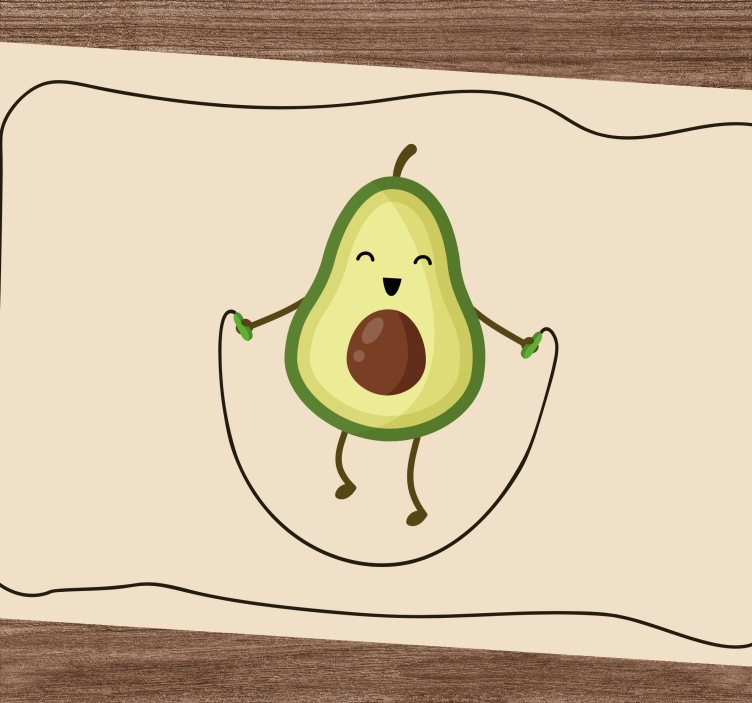 Tischset kinder glückliche avocado spritzer - TenStickers