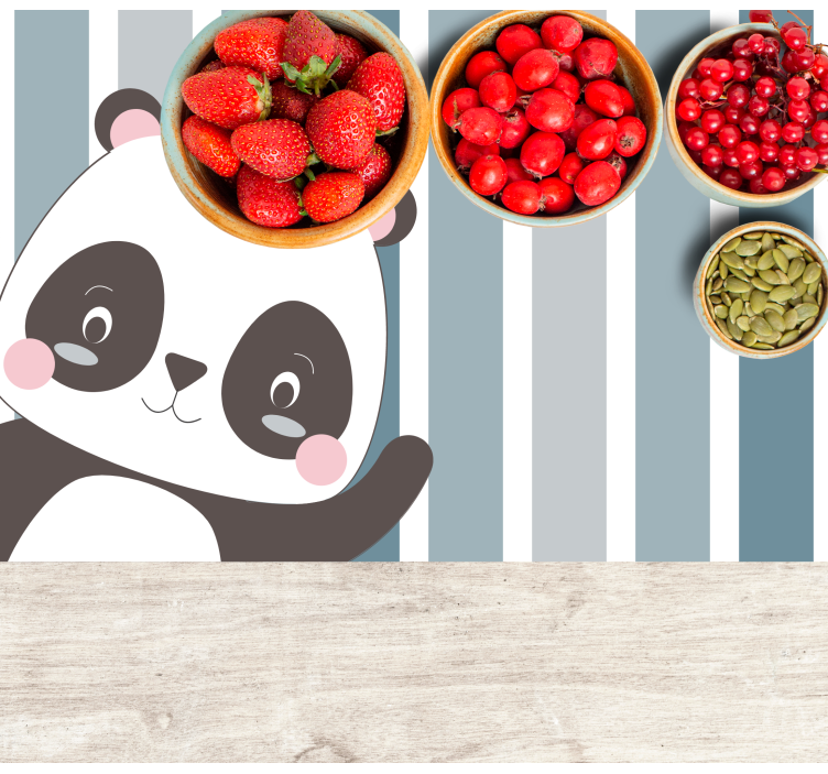 Tischset kinder im panda-charakterdesign - TenStickers