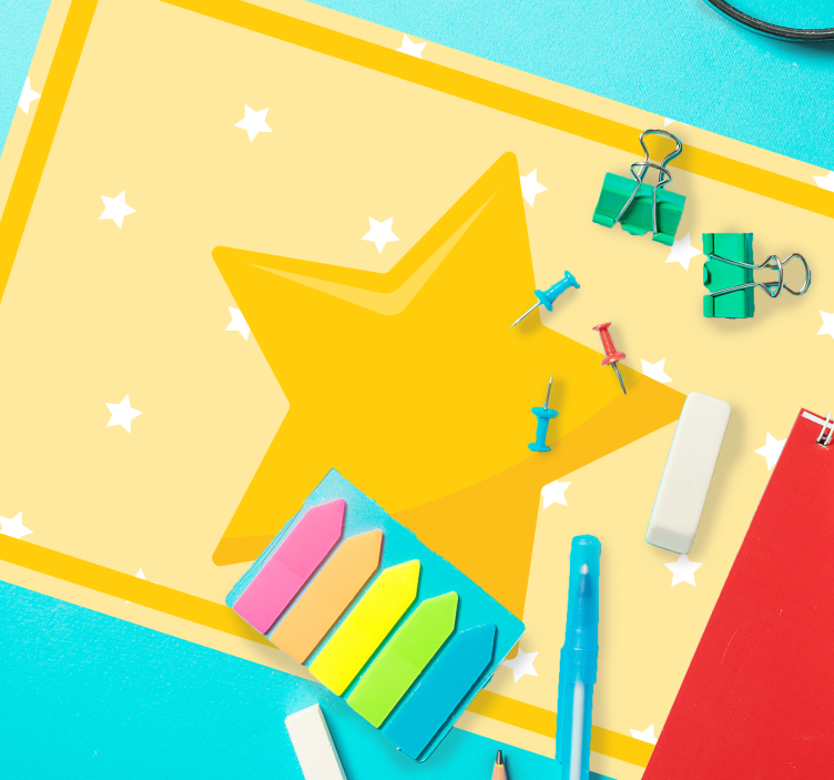 Tischset kinder in bunten sternformen - TenStickers