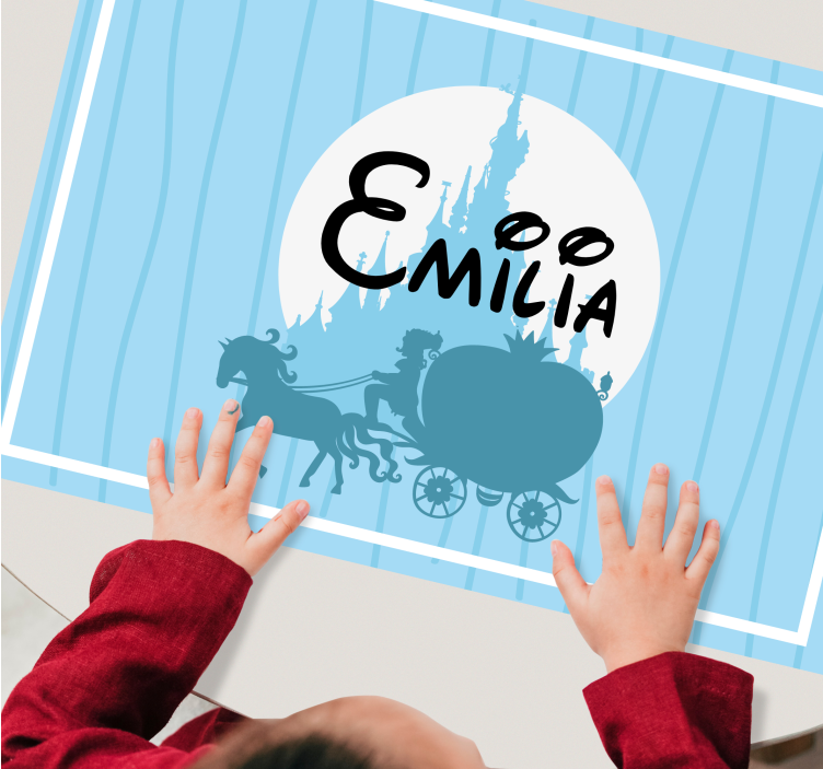 Tischset kinder pferdekutsche - TenStickers