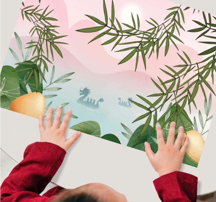 Tischset kinder zauberhafte dschungel szene - TenStickers