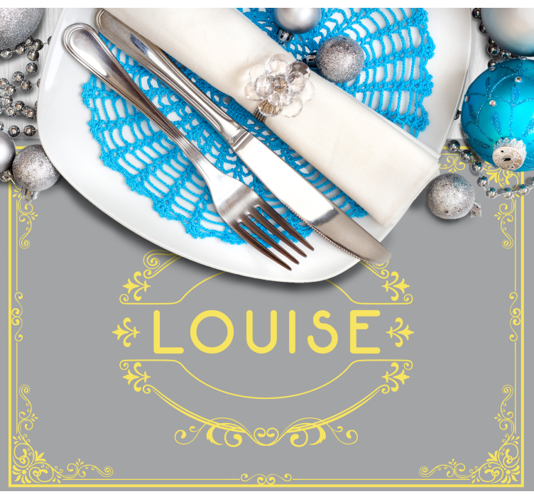 Tischset mit namen elegante namenspräsentation - TenStickers