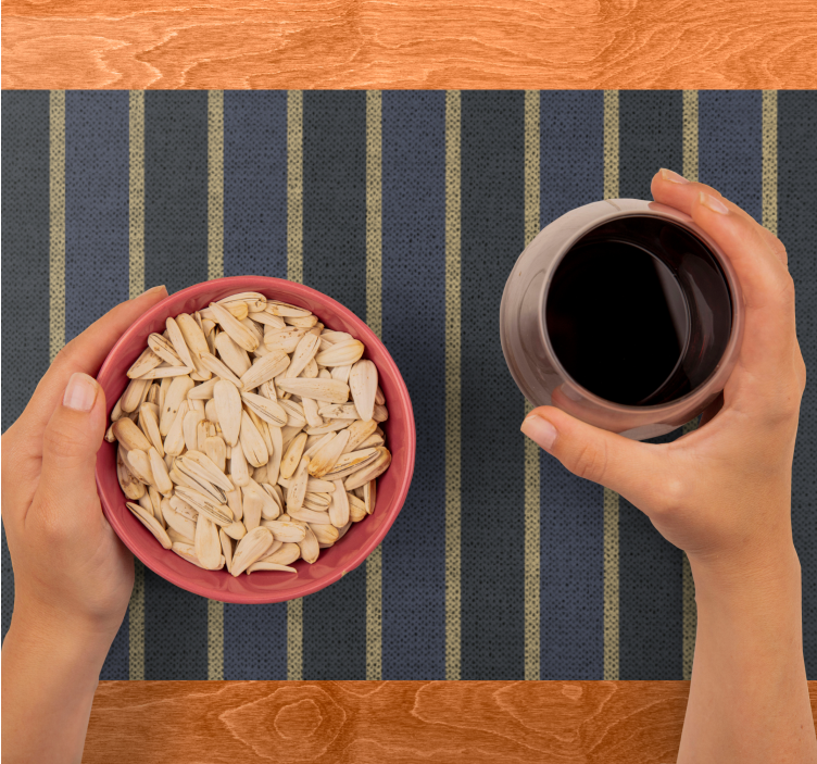 Tischset modern gestreifter textil-läufer - TenStickers