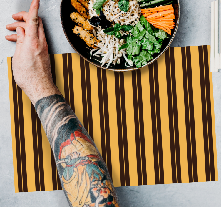 Tischset modern gestreiftes tischcover - TenStickers