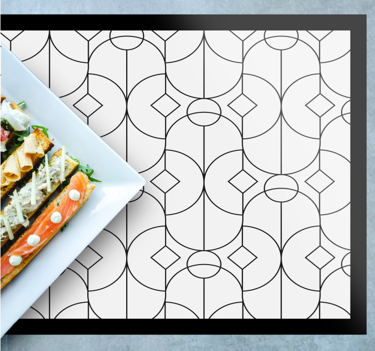Tischset modern im geometrischen musterdesign - TenStickers